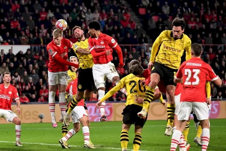 Empate entre Borussia Dortmund e PSV pela Liga dos Campeões